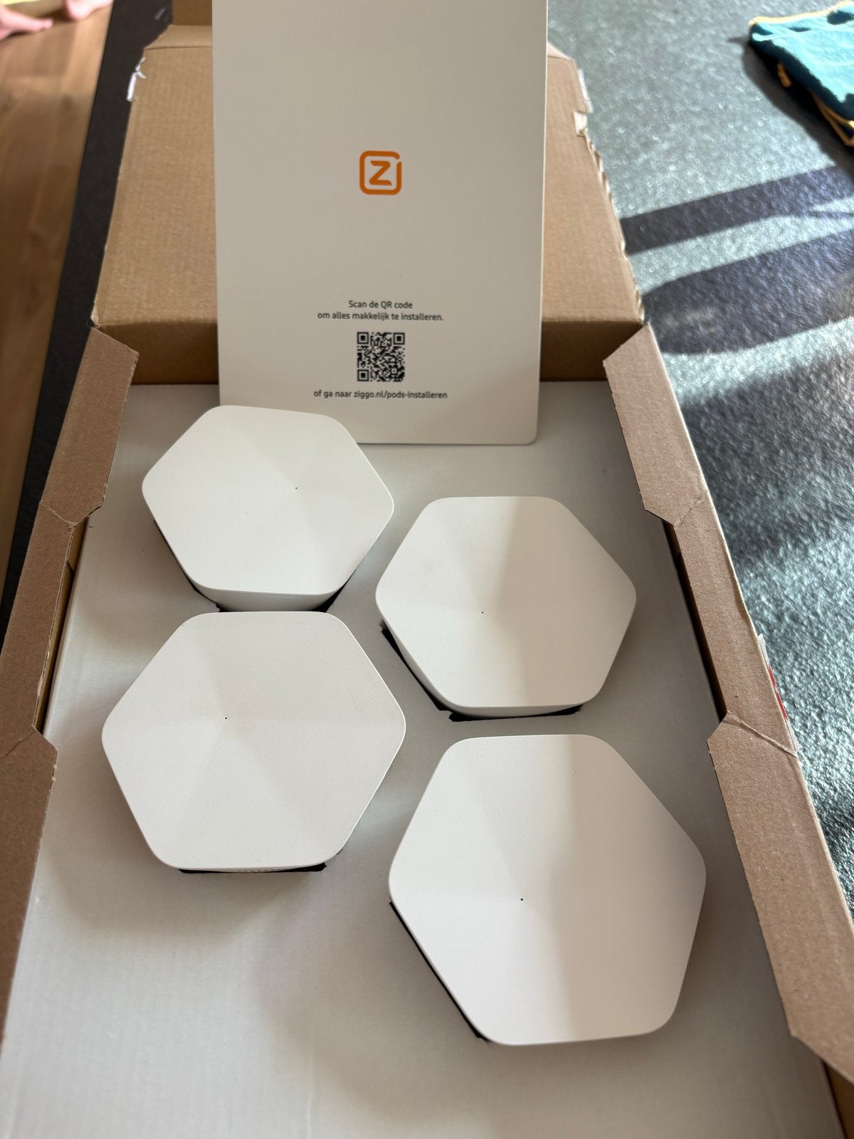 Ziggo SmartWifi pods (4 stuks) - Mesh WiFi versterkers, Verzenden, Nieuw