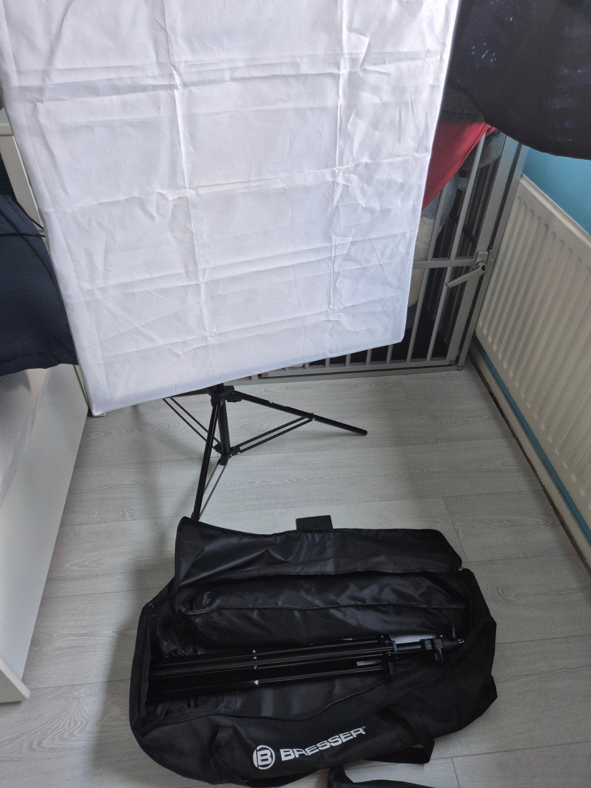 2 Bresser Fotostudio Daglicht Lampen met Softboxen, Lamp of Flitsset, Bresser, Zo goed als nieuw, Inclusief softbox
