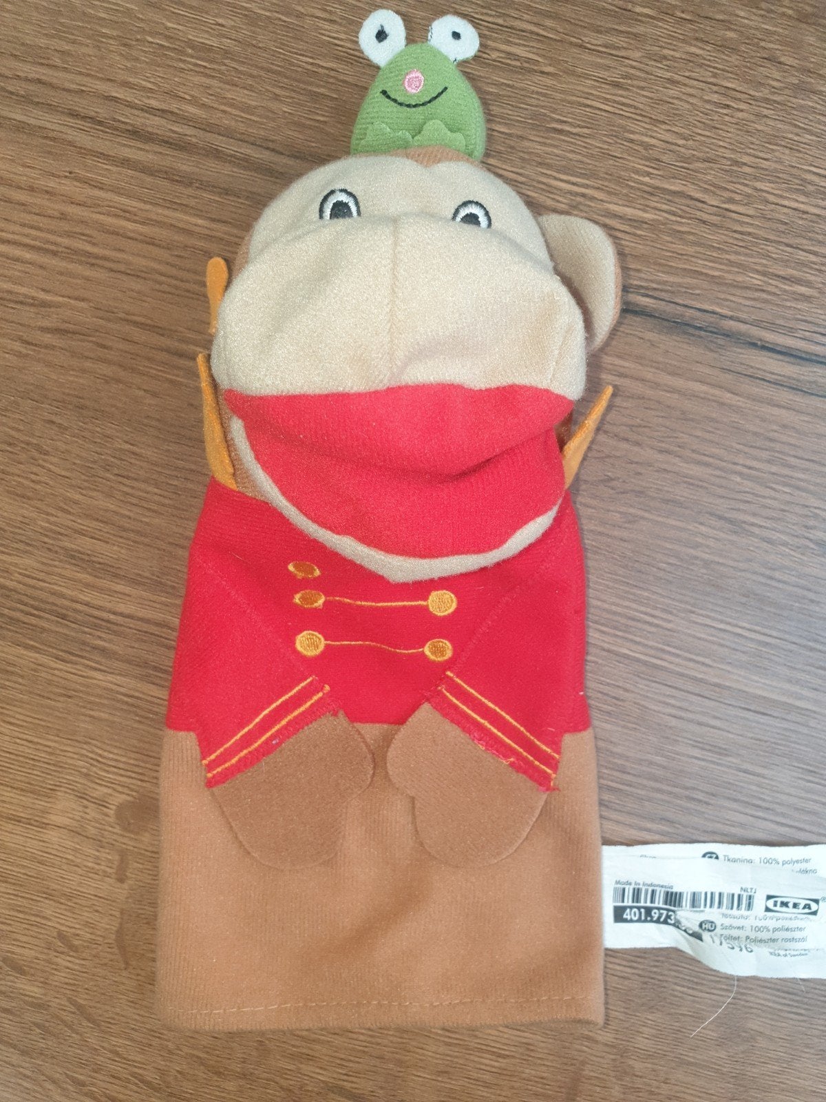 Aap handpop met kikker, Gebruikt, IKEA, Ophalen of Verzenden, Met label