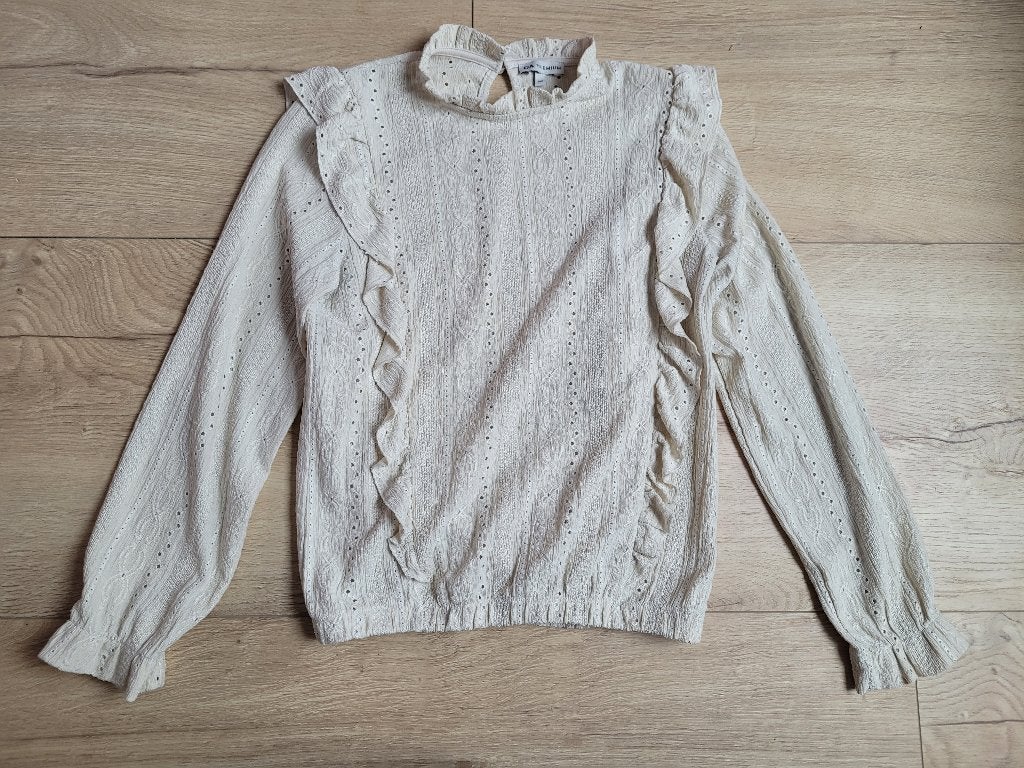 C&A Premium crème top maat 146 ~ SJ2006, Kinderen en Baby's, Kinderkleding | Maat 146, C&A, Meisje, Ophalen of Verzenden, Zo goed als nieuw