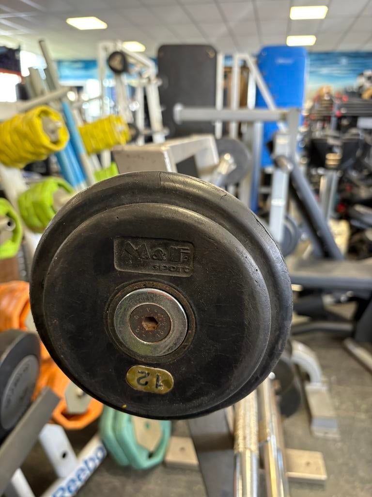 12 kg vaste halter stang gewicht, Gebruikt, Vaste, 12 kg, Stang