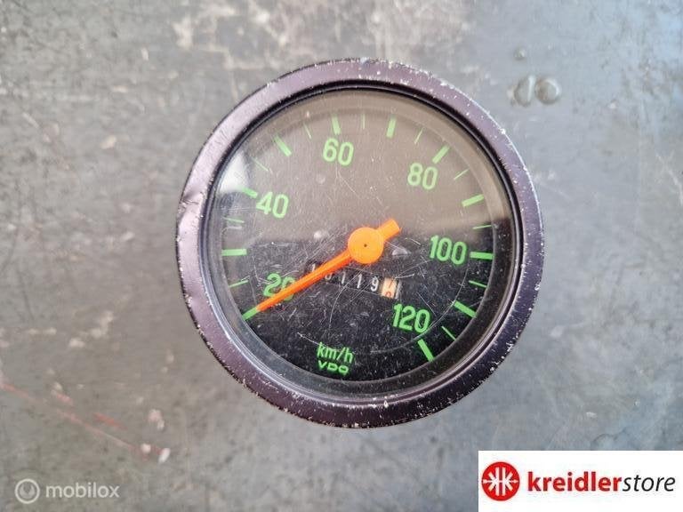Kreidler km teller VDO origineel voor cockpit werkt goed, Gebruikt, Kreidler, Ophalen of Verzenden, Kreidler