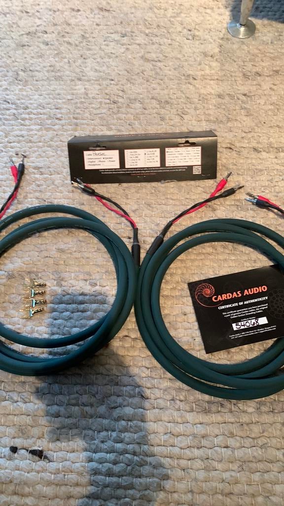 Cardas Parsec speakerkabels, Ophalen of Verzenden, Zo goed als nieuw, 2 tot 5 meter, Luidsprekerkabel