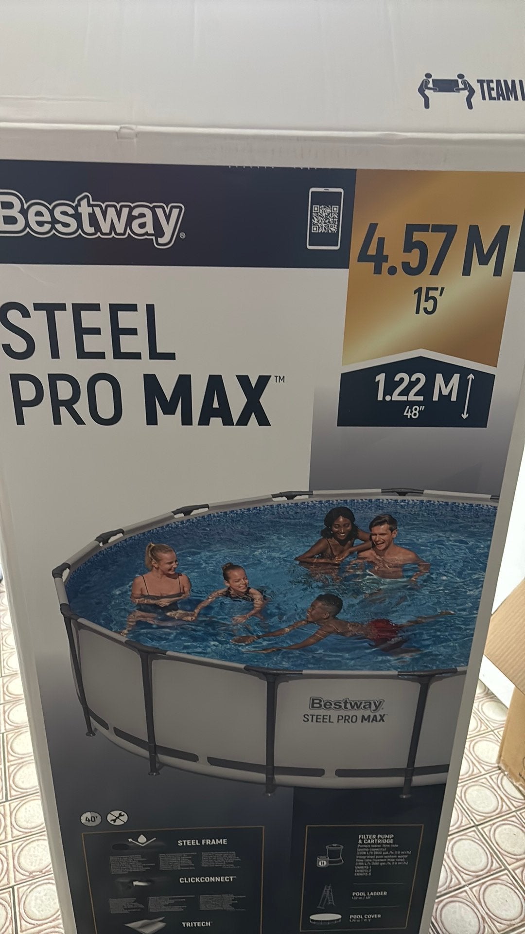 Zwembad bestway te koop., Ophalen, Minder dan 80 cm, Opzetzwembad, Rechthoekig