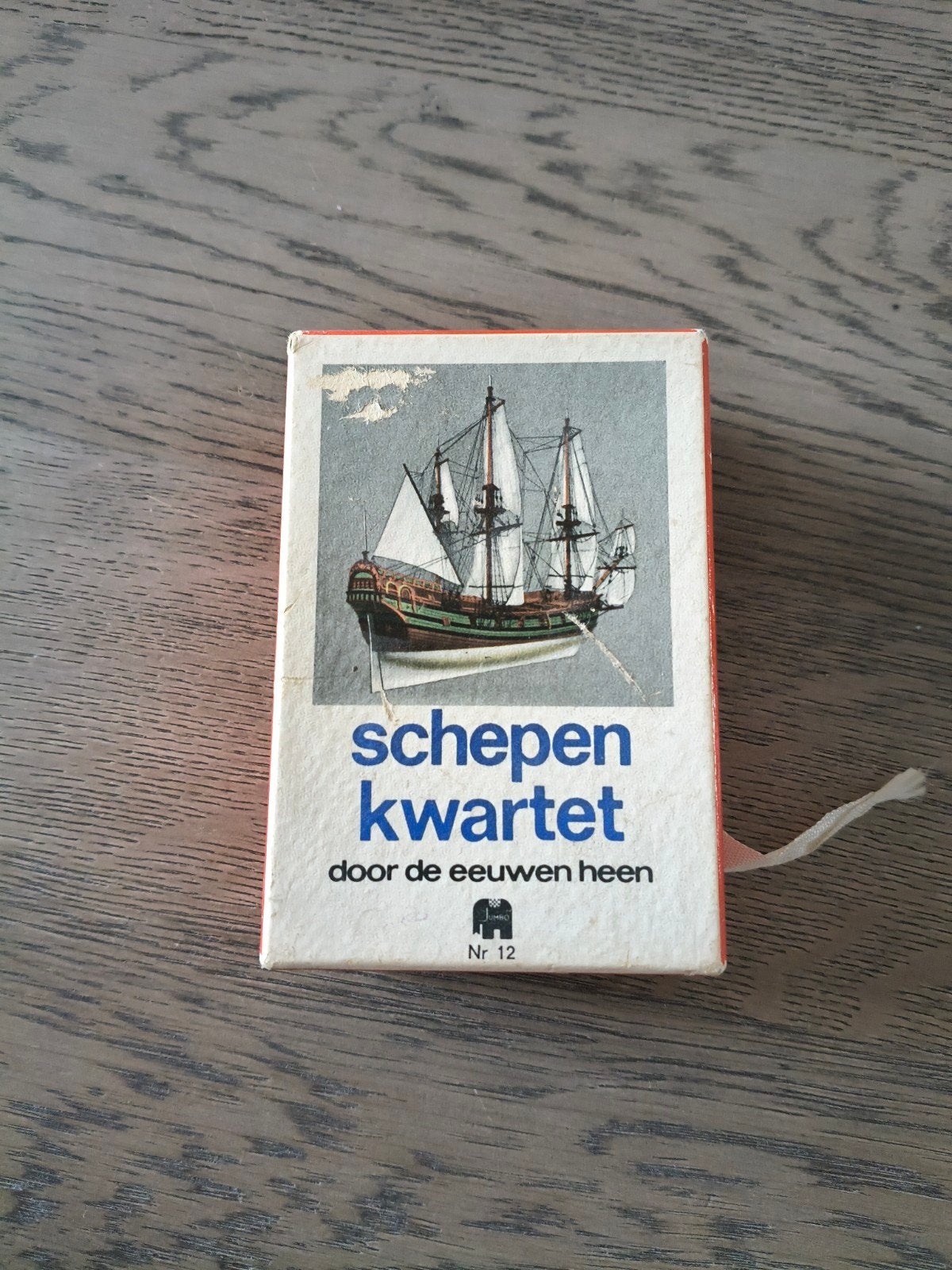 Jumbo Schepen Kwartet - Door de Eeuwen Heen (Nr. 12), Hobby en Vrije tijd, Drie of vier spelers, Ophalen of Verzenden, Gebruikt