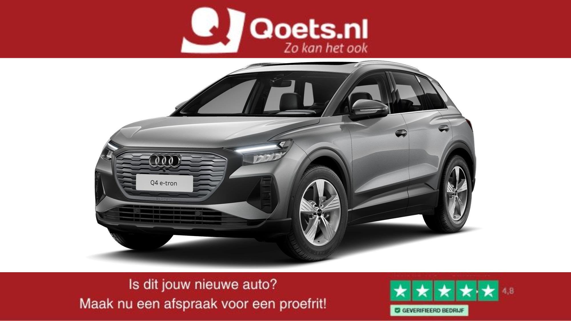 Audi Q4 e-tron 40 Advanced edition 77 kWh Panoramadak - Comf, Auto's, Automaat, Dealer onderhouden, Gebruikt, Huisgarantie