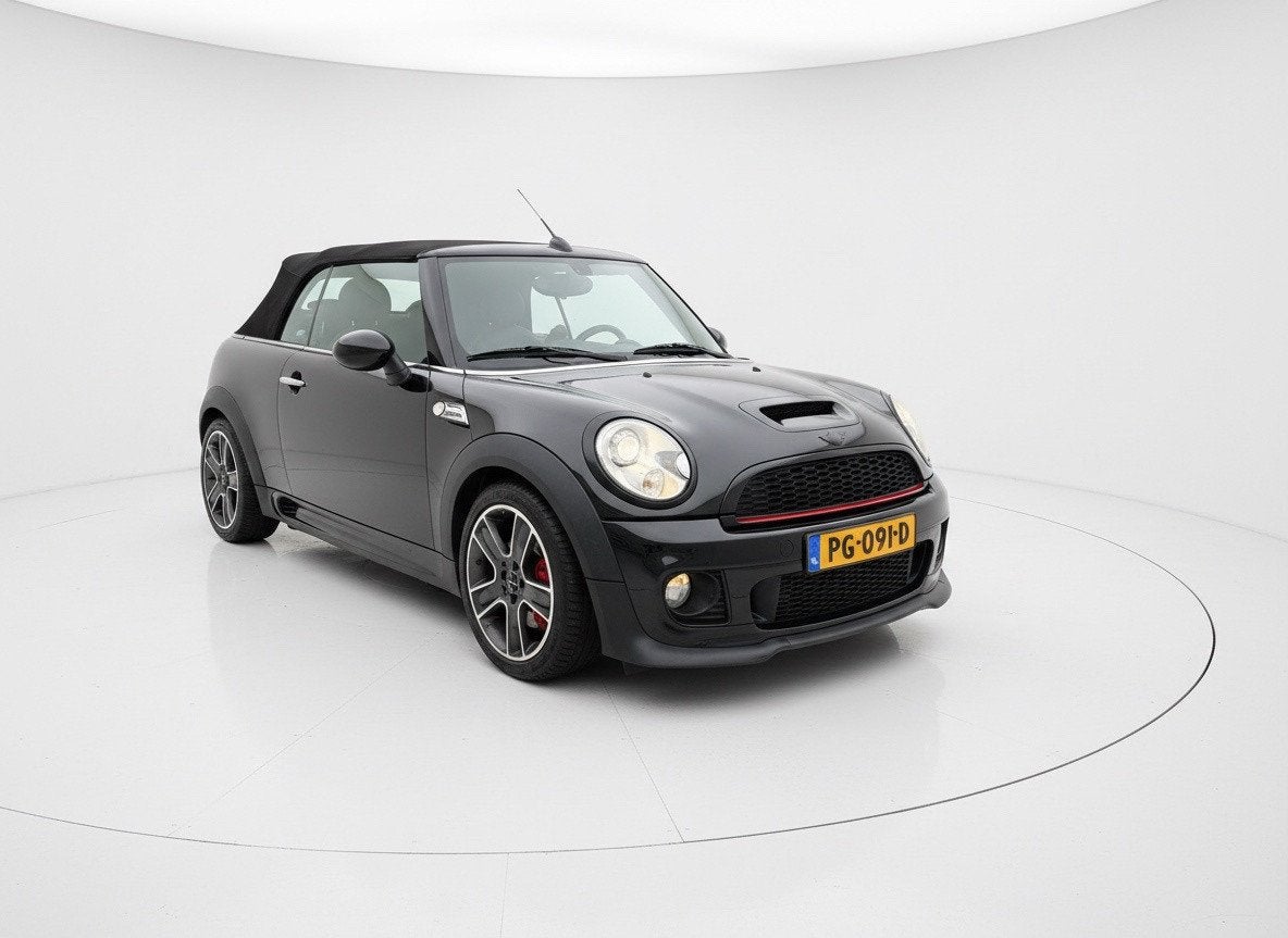Mini Mini Cabrio 1.6 John Cooper Works Cabriolet|Stoelverwar, Auto's, Voorwielaandrijving, Euro 5, Gebruikt, Elektrische ramen