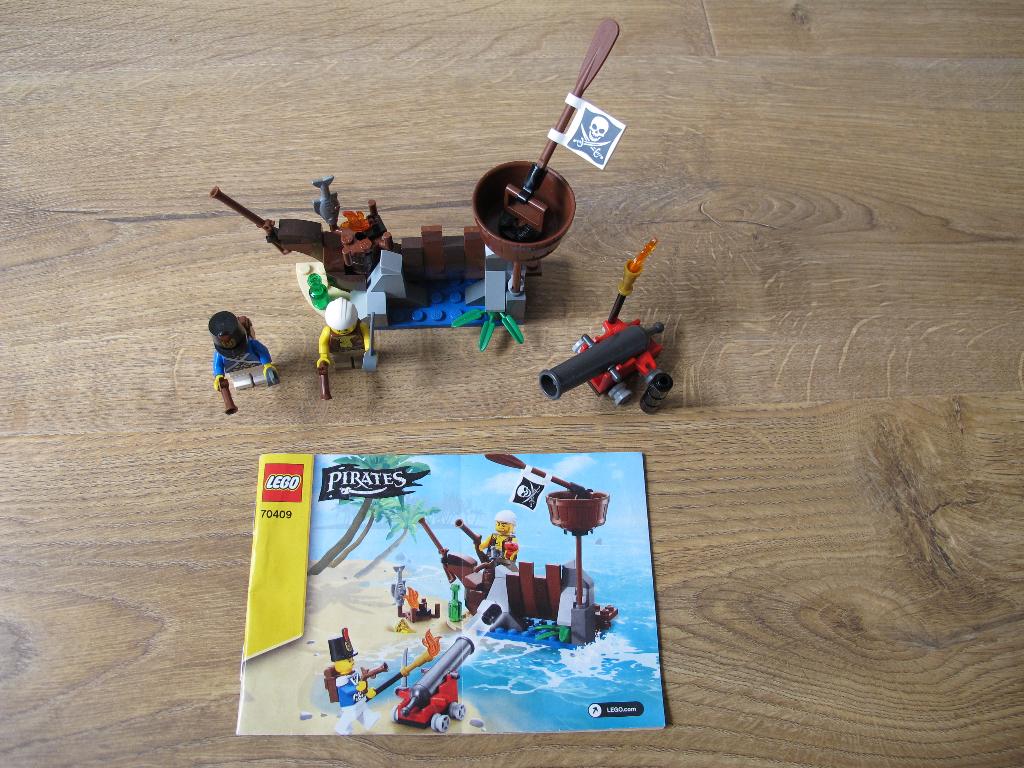 Lego Pirates 70409 Schipbreuk verdediging, Ophalen of Verzenden, Zo goed als nieuw, Complete set, Lego