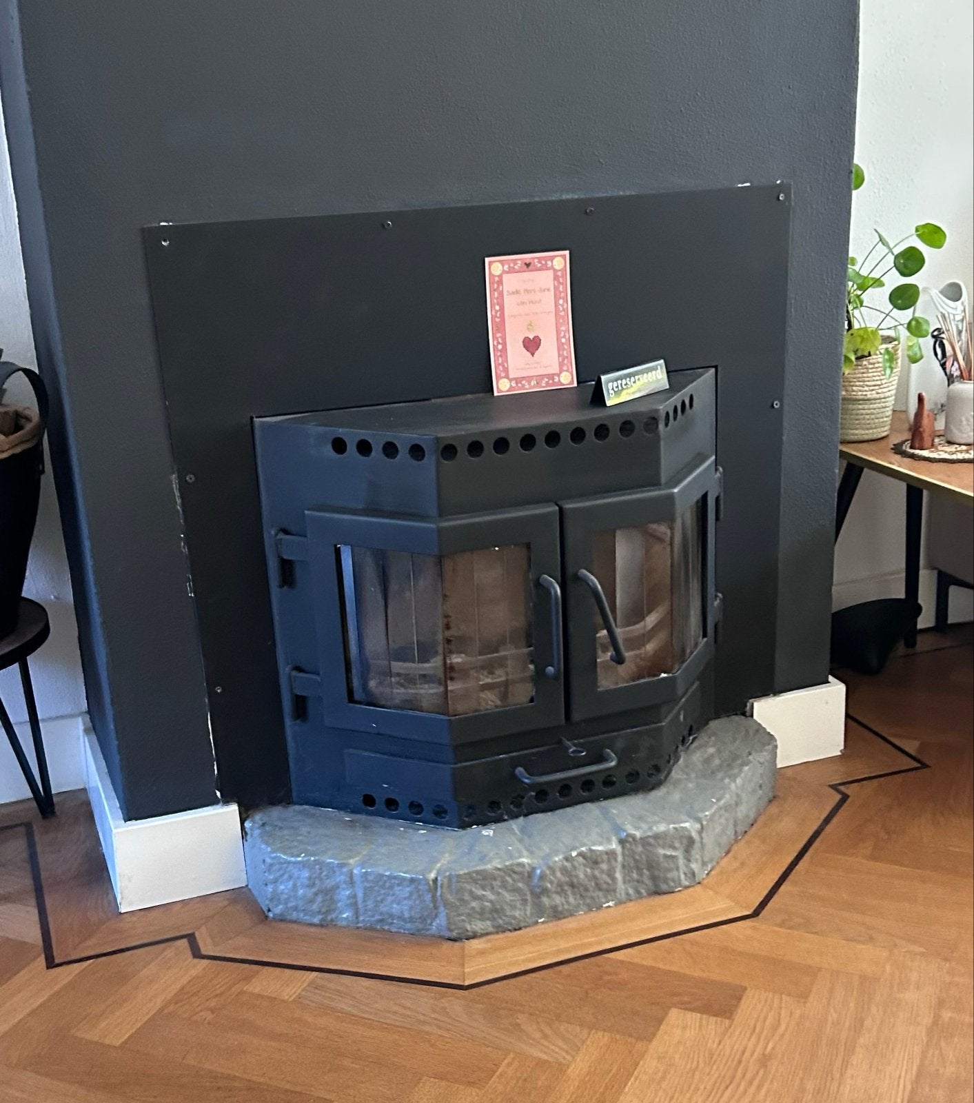Inbouw Houtkachel - Gezellige Warmte voor uw Woning, Huis en Inrichting, Ophalen, Gebruikt, Inbouwhaard, Houthaard