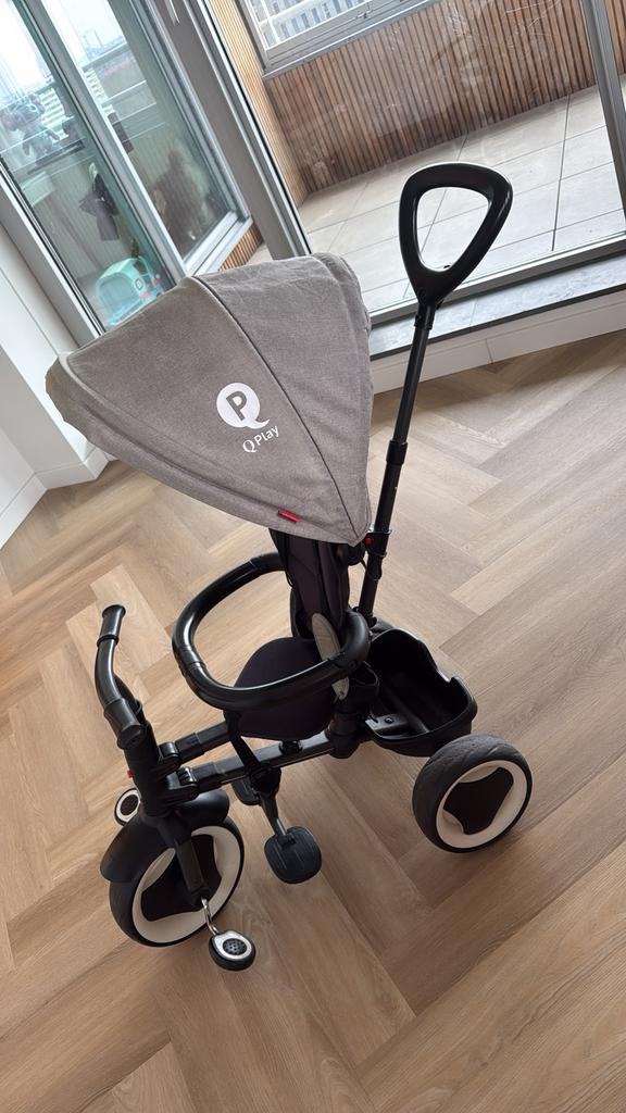Qplay Rito driewieler loopfiets grijs, Ophalen of Verzenden, Zo goed als nieuw