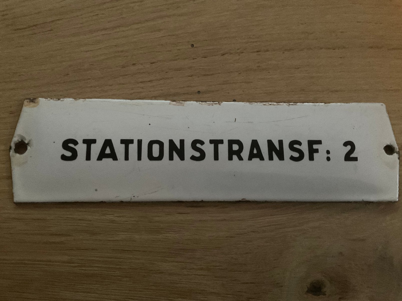 HELE OUDE EMAILLE ONDERSTATIONS BORDJES VAN DE NS., Ophalen of Verzenden, Gebruikt, Trein, Overige typen