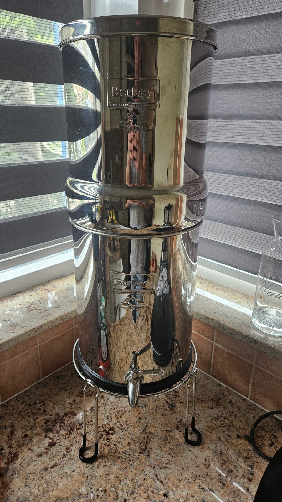Berkey waterfilter 12,3L met verhoging - zo goed als nieuw, Ophalen of Verzenden, Zo goed als nieuw