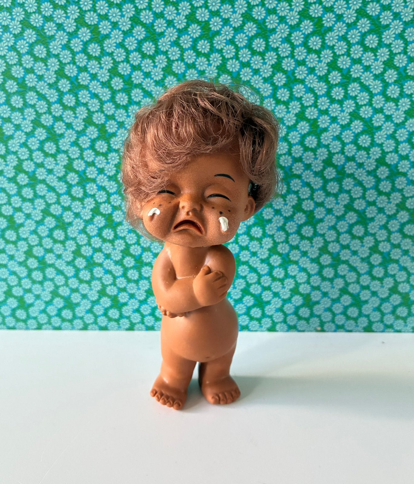 Vintage 70’s emotie popje, Verzamelen, Gebruikt, Ophalen of Verzenden, Nvt, Pop