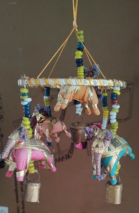 baby mobiel met olifanten en belletjes, Ophalen of Verzenden, Nieuw, Overige typen