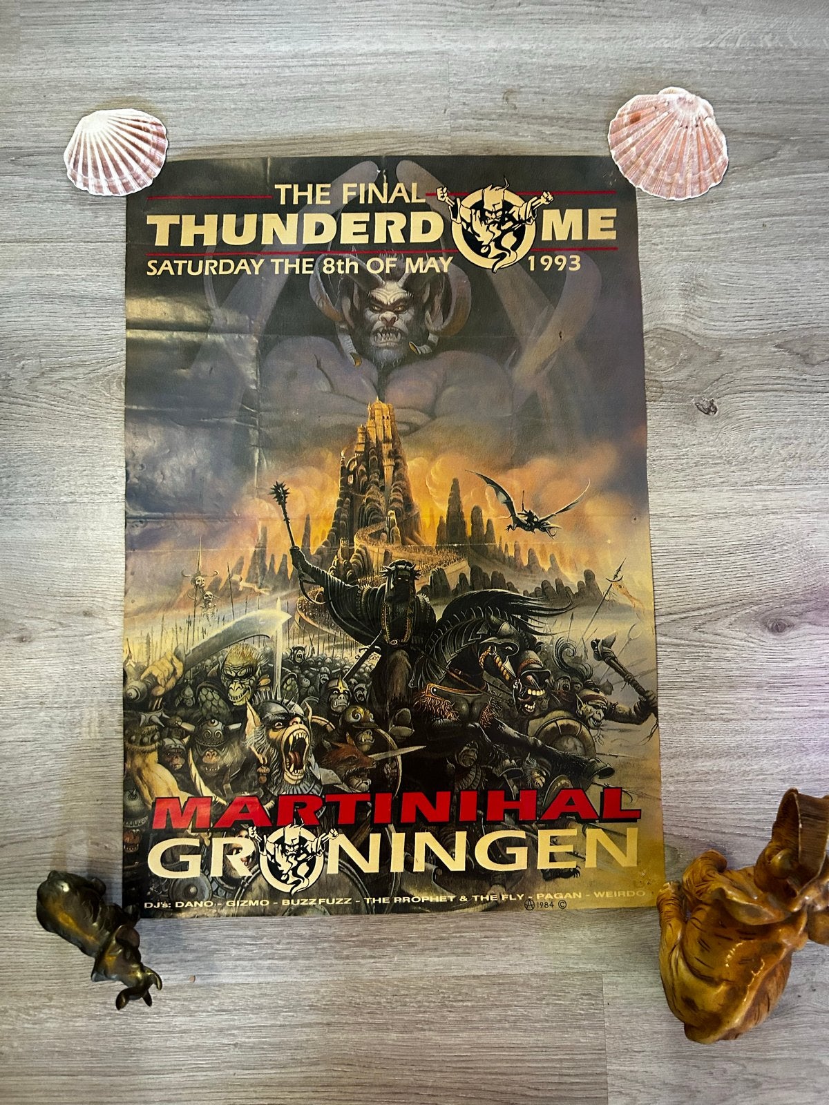 Thunderdome 1993 Poster - The Final Thunderdome Groningen, Verzamelen, Ophalen of Verzenden, A1 t/m A3, Muziek, Rechthoekig Staand