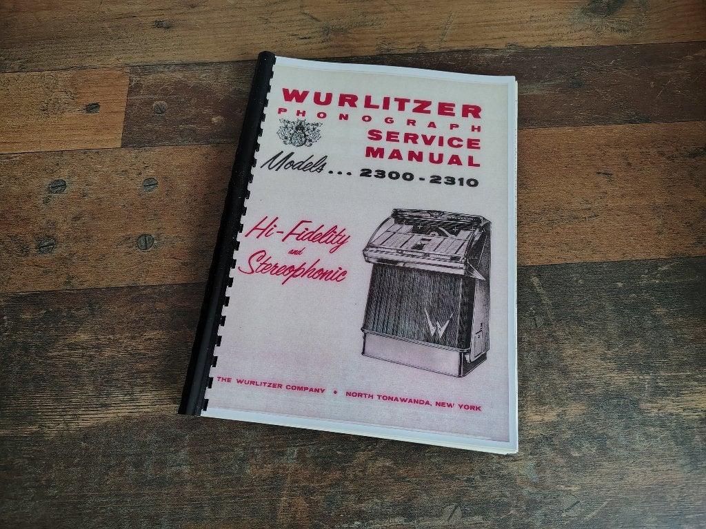 Service Manual: Wurlitzer 2300 (1959) jukebox nieuw !!, Verzamelen, Verzenden, Nieuw, 1950 tot 1960, Seeburg