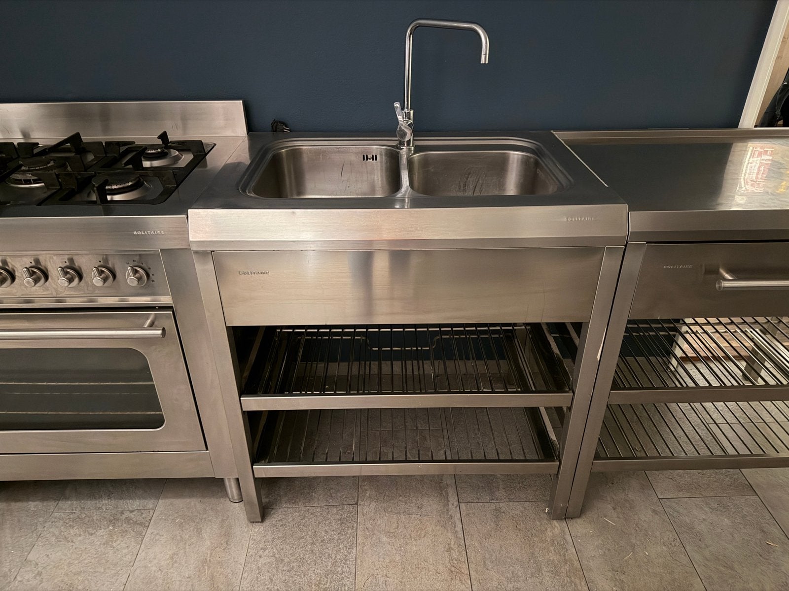 Bosch solitaire RVS module keuken, Ophalen, Gebruikt, Staal of Rvs