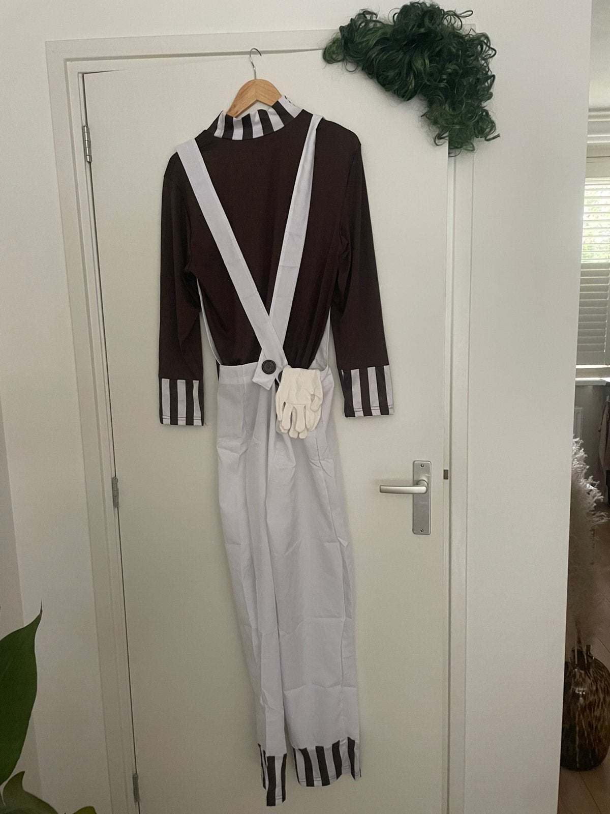Oempa loempa verkleedset maat S, Verzenden, Zo goed als nieuw, Carnaval