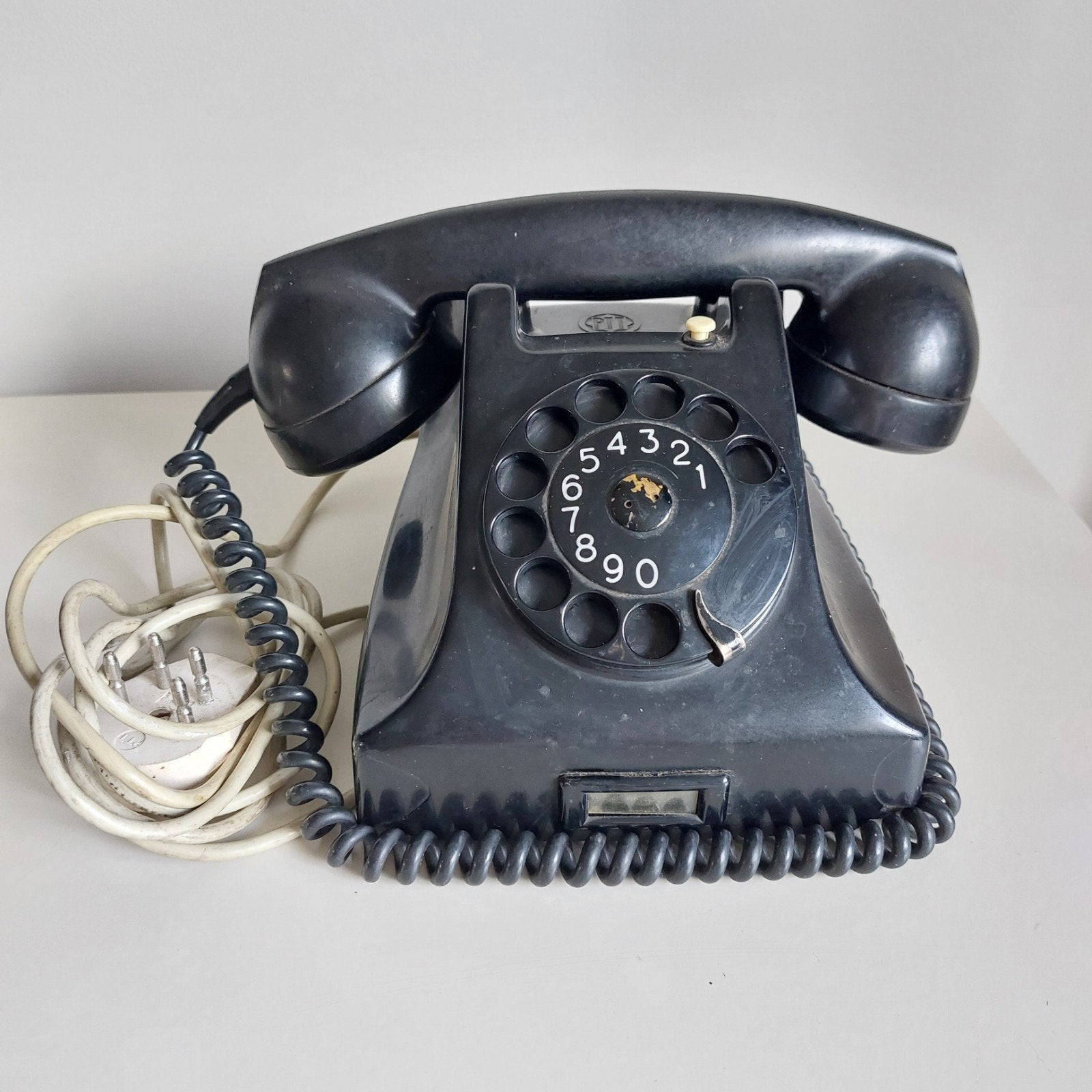 Vintage bakelieten PTT Draaischijf telefoon 1951, Antiek en Kunst, Ophalen of Verzenden