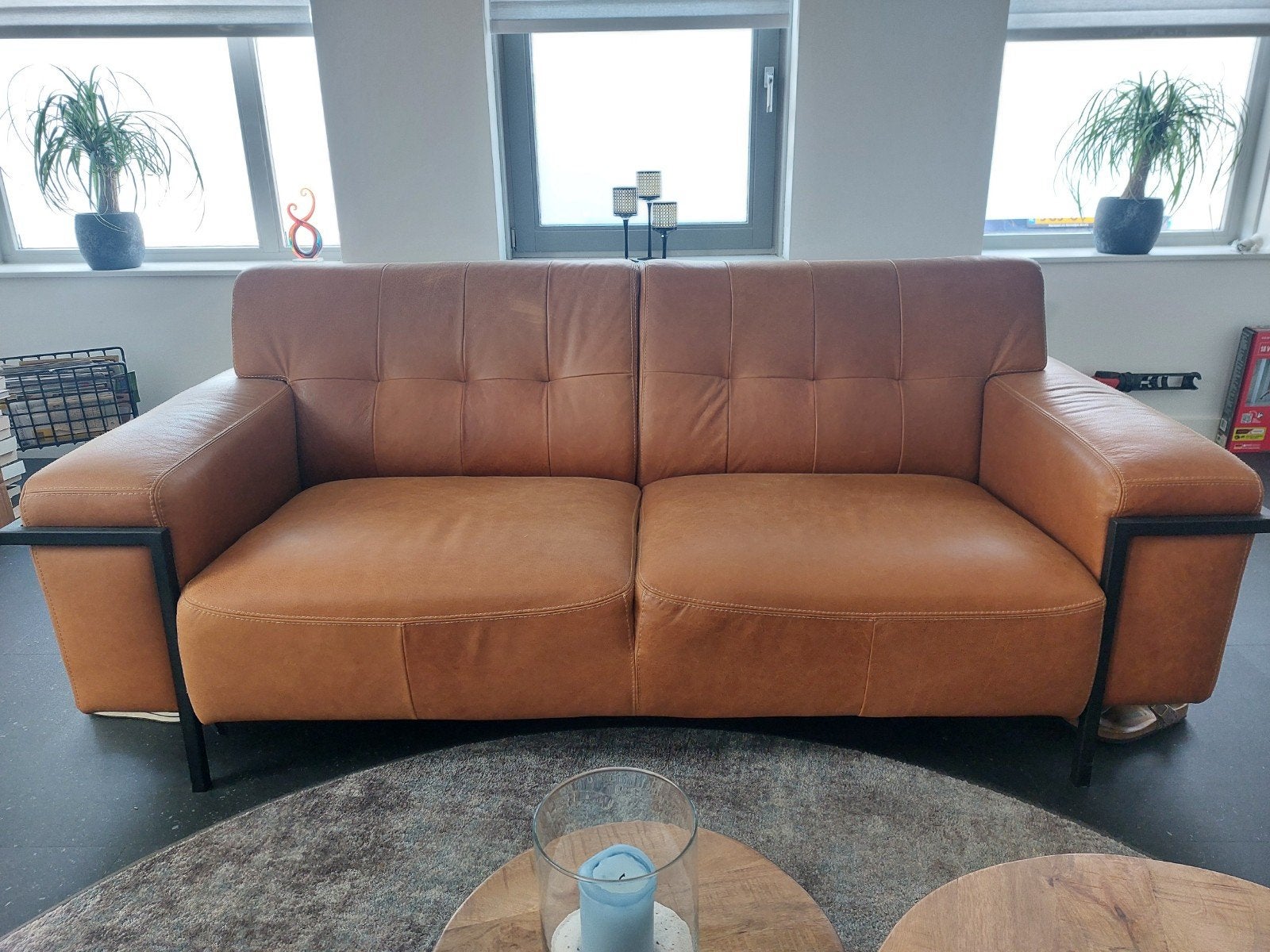 Buffelleren bank, Huis en Inrichting, Ophalen, Zo goed als nieuw