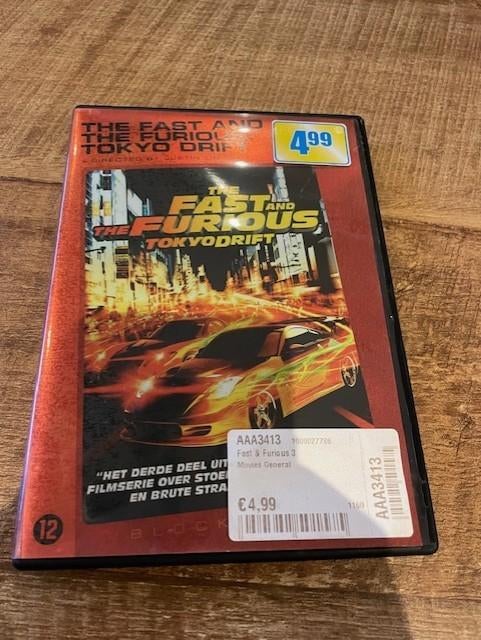 DVD| The Fast And The Furious Tokyo Drift, Cd's en Dvd's, Dvd's | Actie, Vanaf 12 jaar, Ophalen, Zo goed als nieuw, Actie