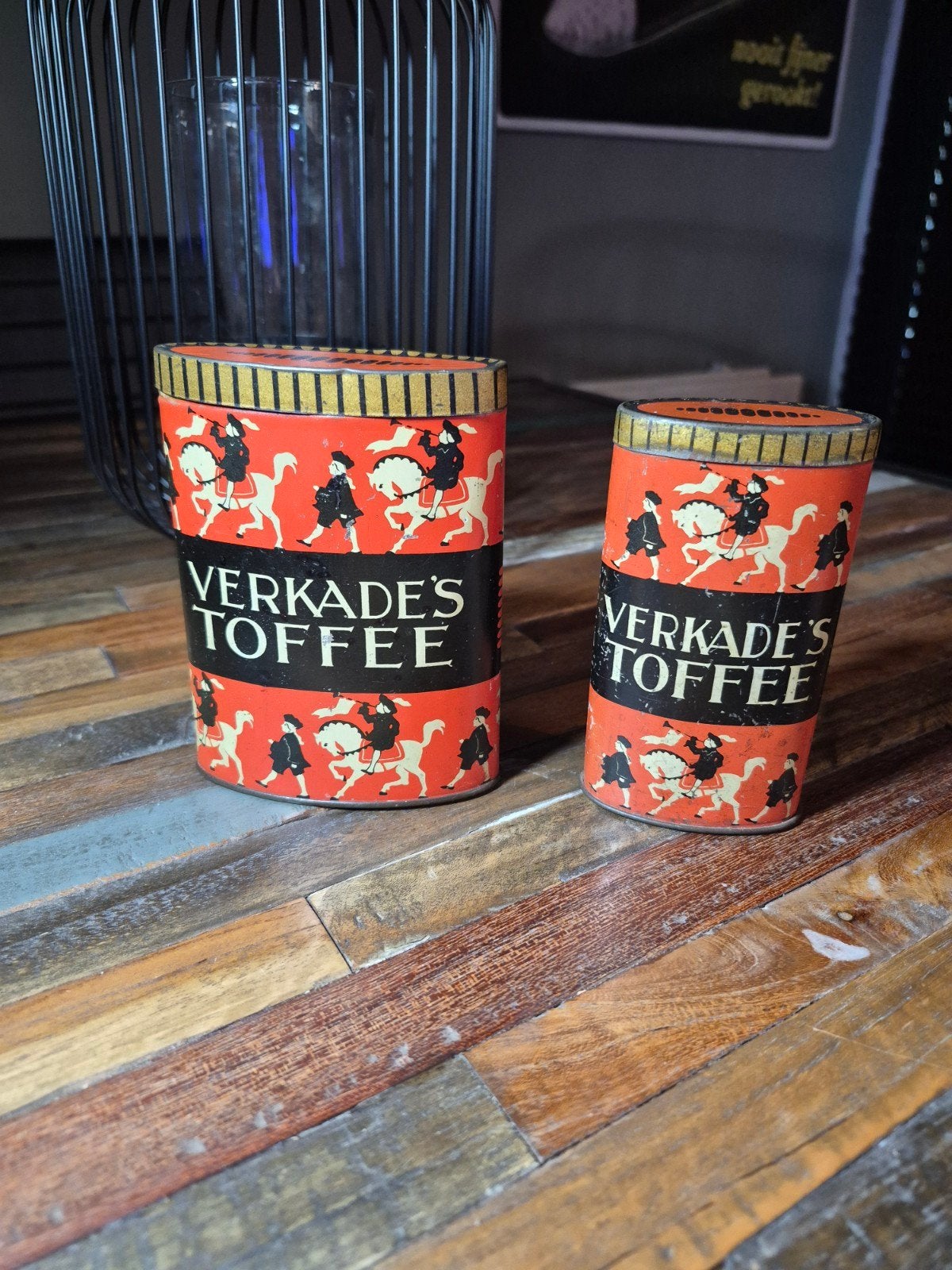 Antiek blik verkade toffees zaandam blikken verzamelen, Verzamelen, Blikken, Ophalen of Verzenden, Gebruikt, Overige, Verkade