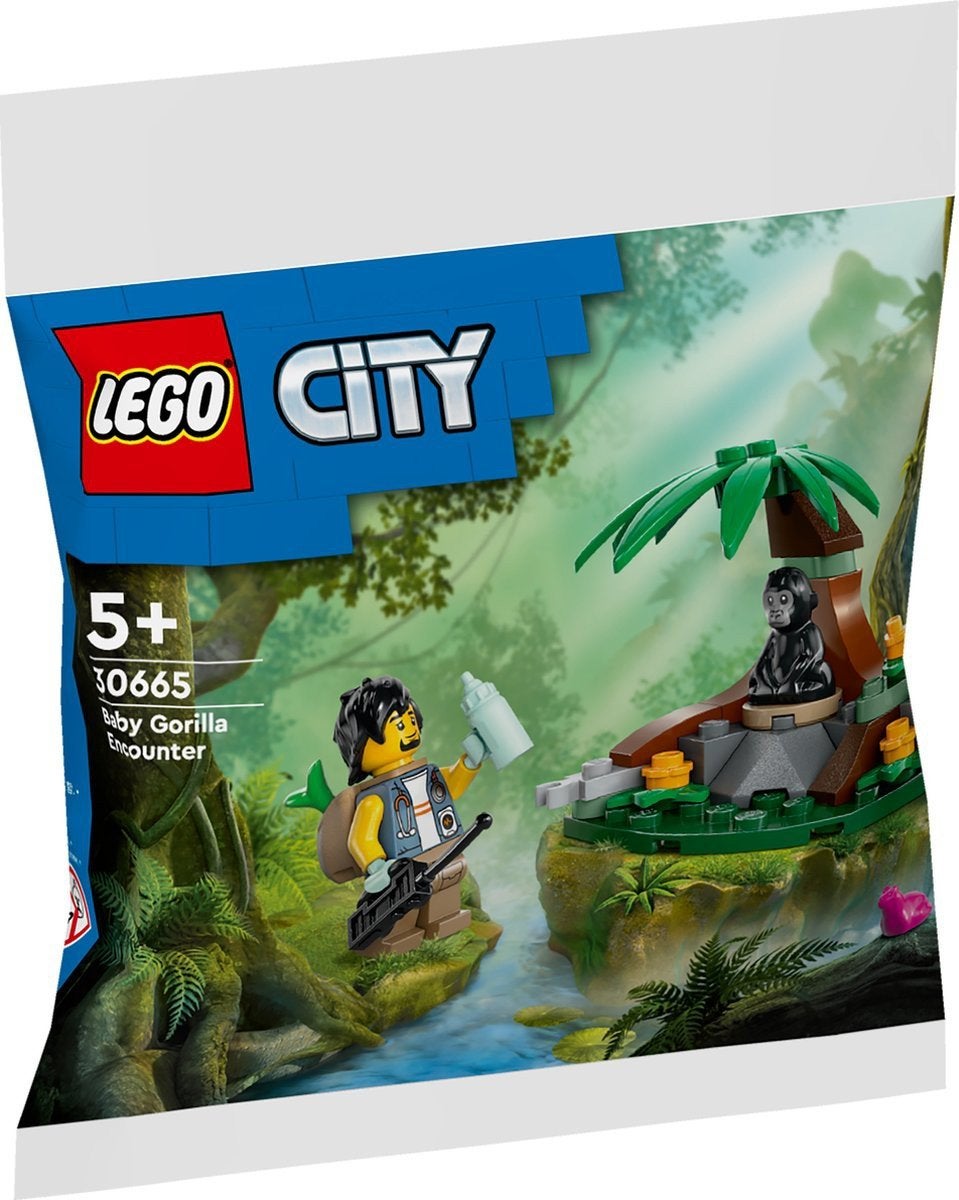 35% Korting op City 30665 ontmoeting met babygorilla, seald, City, Lego, Nieuw, Ophalen of Verzenden