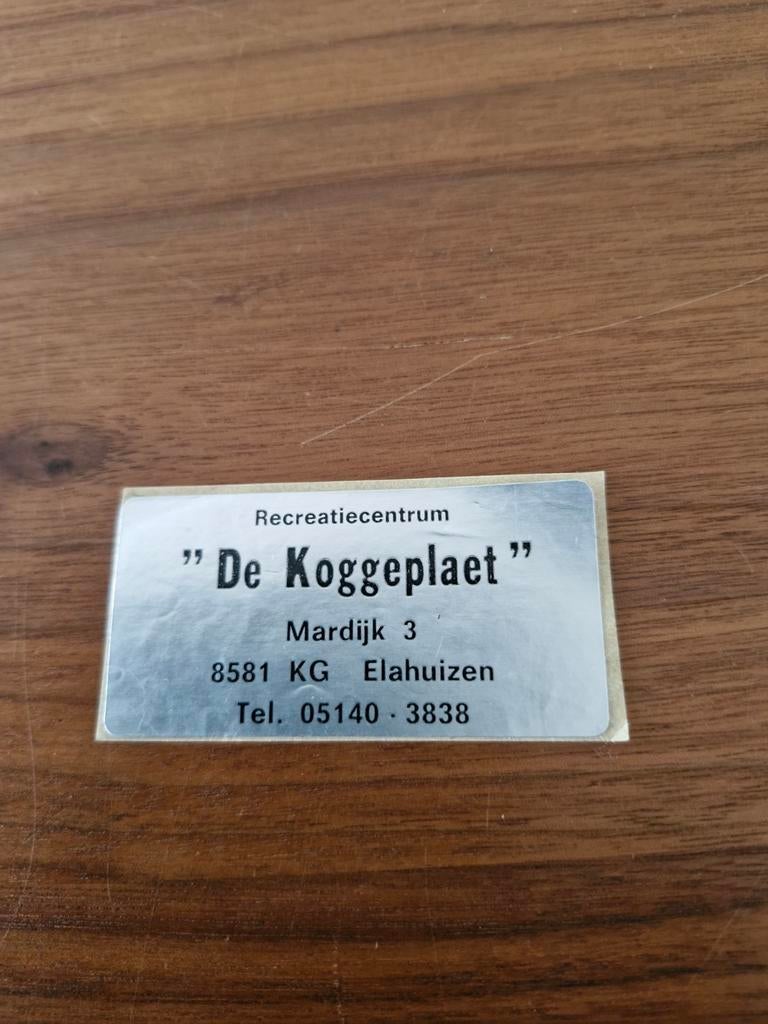 7208 Recreatiecentrum "De Koggeplaet" Sticker/Label, Verzamelen, Ophalen of Verzenden, Gebruikt