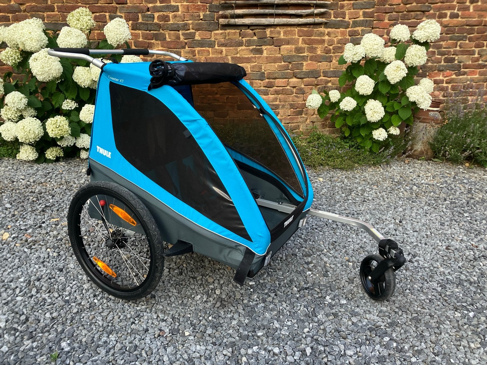 Thule Coaster XT fietskar - 2 fietskoppelingen, Ophalen, Opvouwbaar, Zo goed als nieuw, Kinderkar
