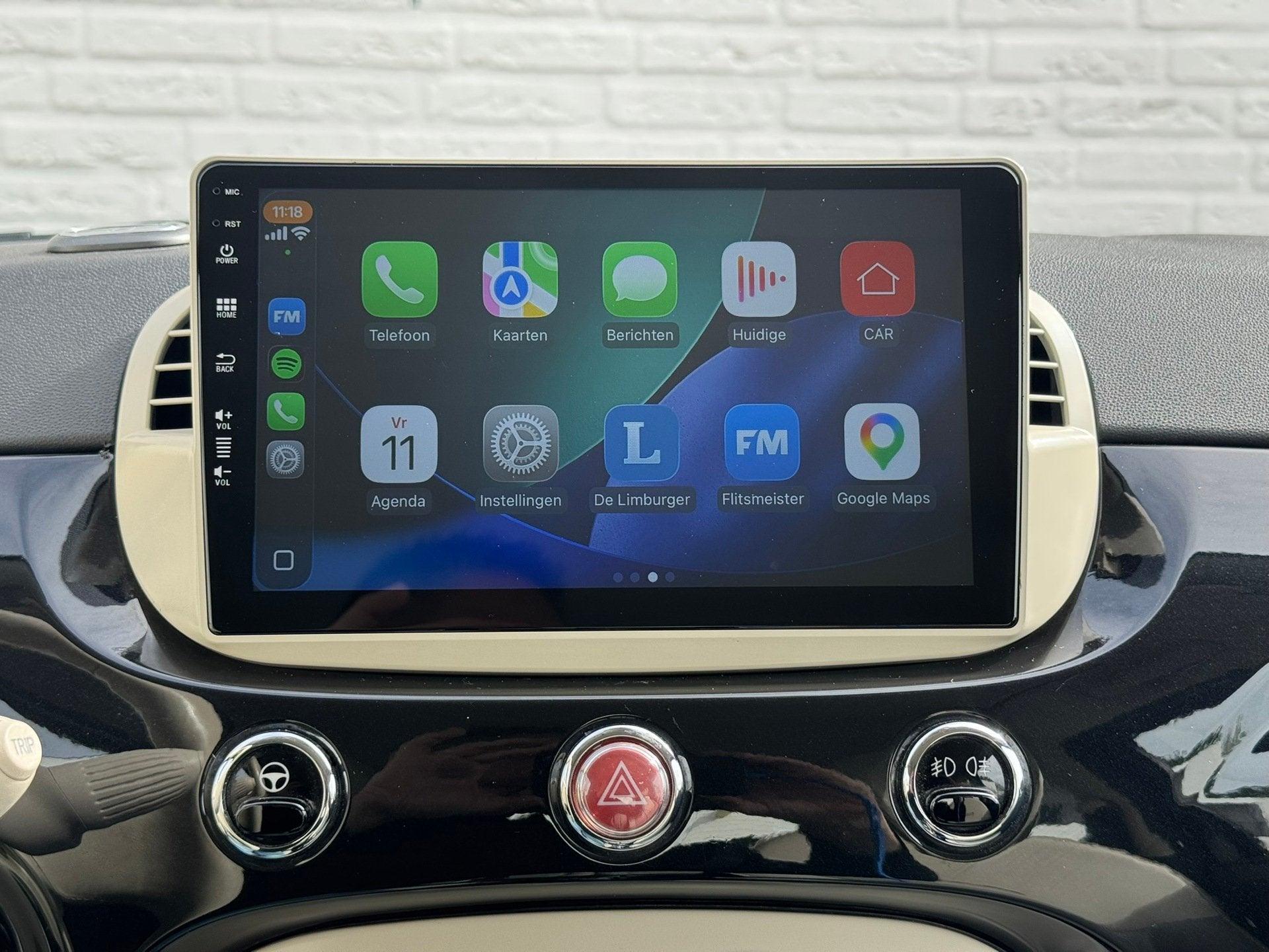 Fiat 500 C 1.2 500S Cabrio Camera Clima Carplay All-Seasonba, Voorwielaandrijving, Gebruikt, 4 cilinders, Cabriolet