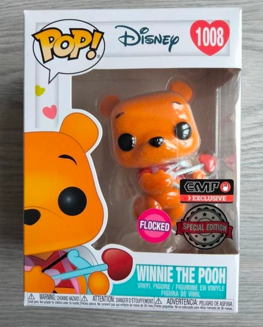 1008 Winnie The Pooh Disney Flocked Special Funko Pop, Ophalen of Verzenden, Zo goed als nieuw