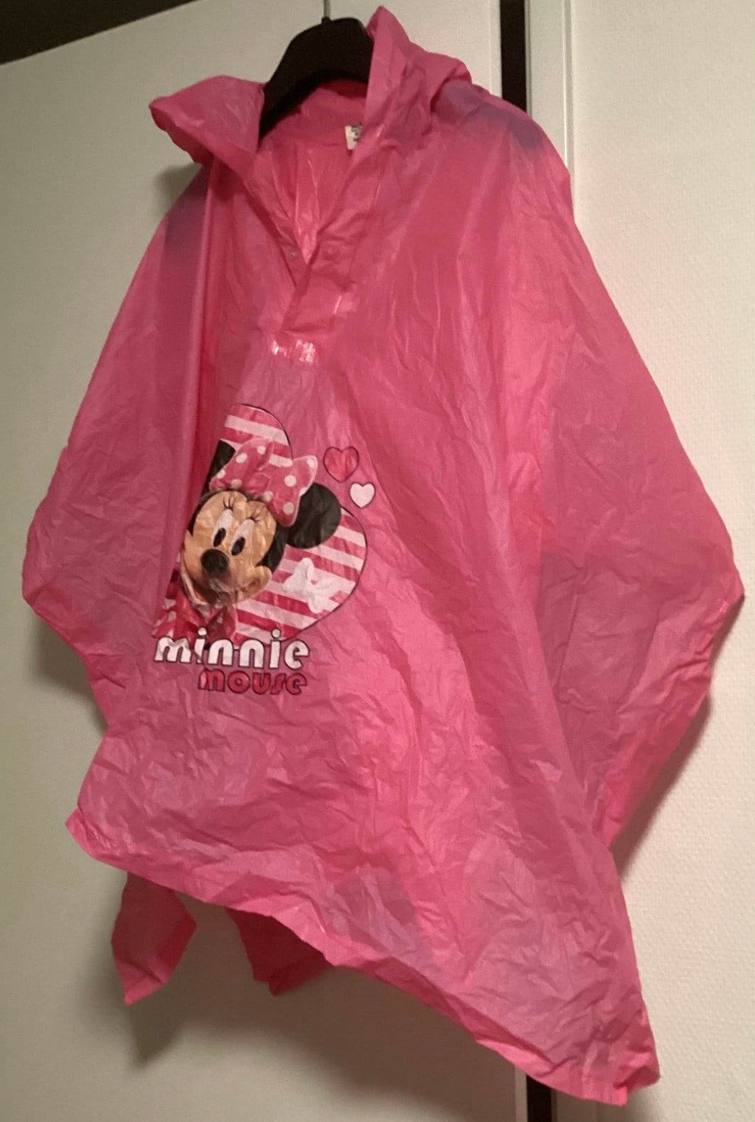 DISNEY REGENCAPE  MEISJE z.g.a.n. met drukknopen5 tm 10 jaar, Caravans en Kamperen, Ophalen of Verzenden, Zo goed als nieuw, Regenponcho