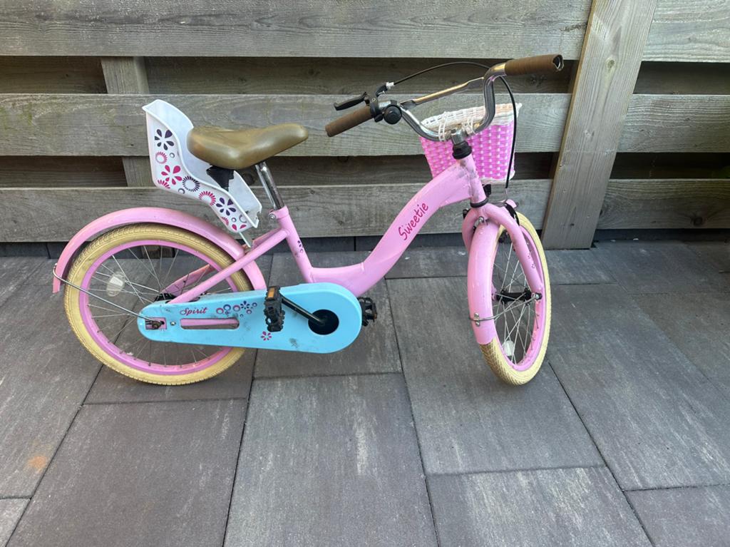 Meisjes fiets 18 inch spirit, Ophalen of Verzenden, Zo goed als nieuw