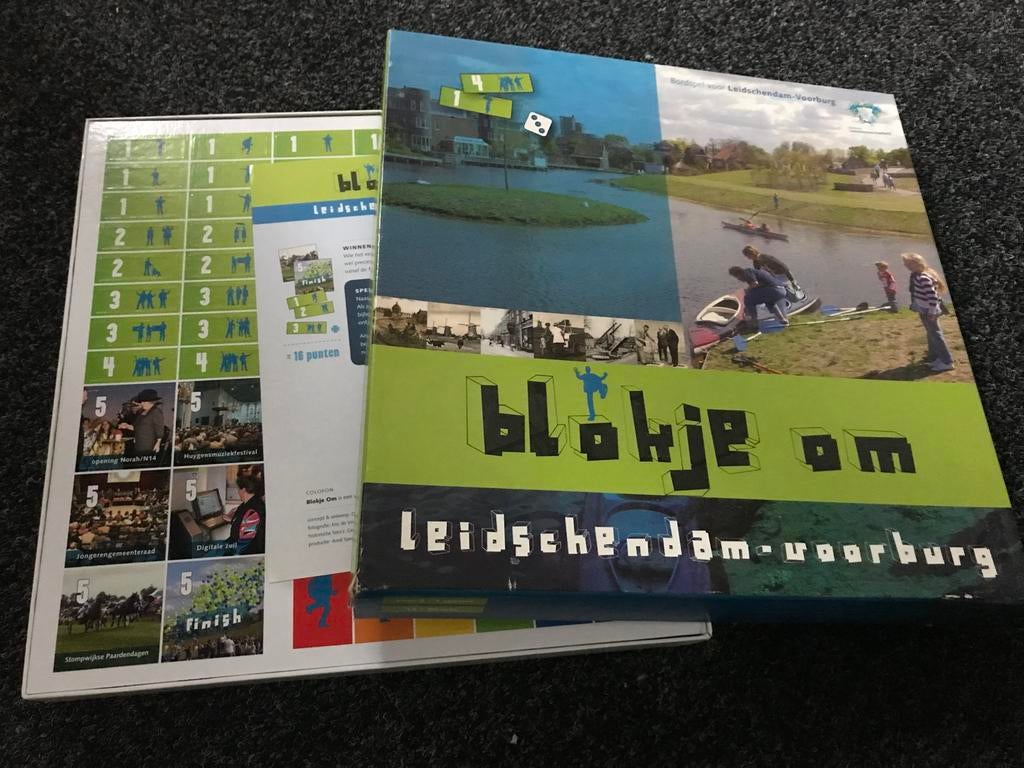 Blokje Om Leidschendam-Voorburg Bordspel, Drie of vier spelers, Ophalen, Zo goed als nieuw