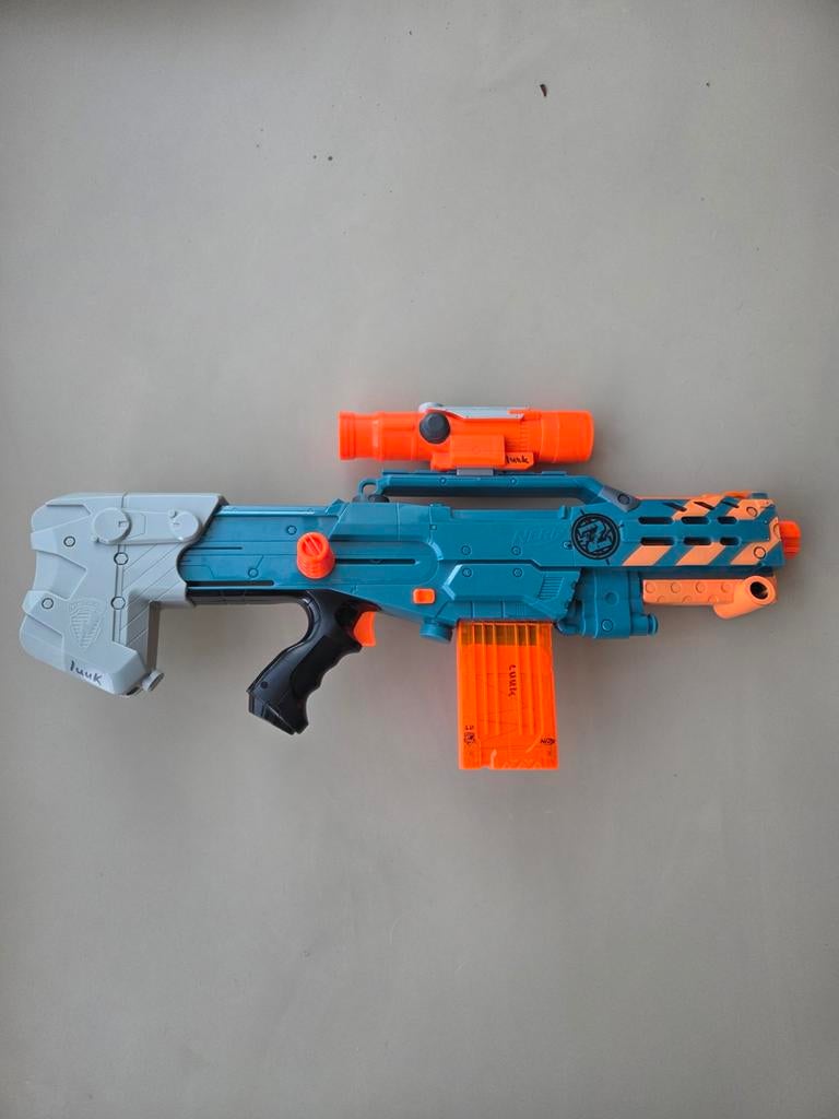 Nerf Blaster met vizier en magazijn, Kinderen en Baby's, Speelgoed | Buiten | Actiespeelgoed, Ophalen