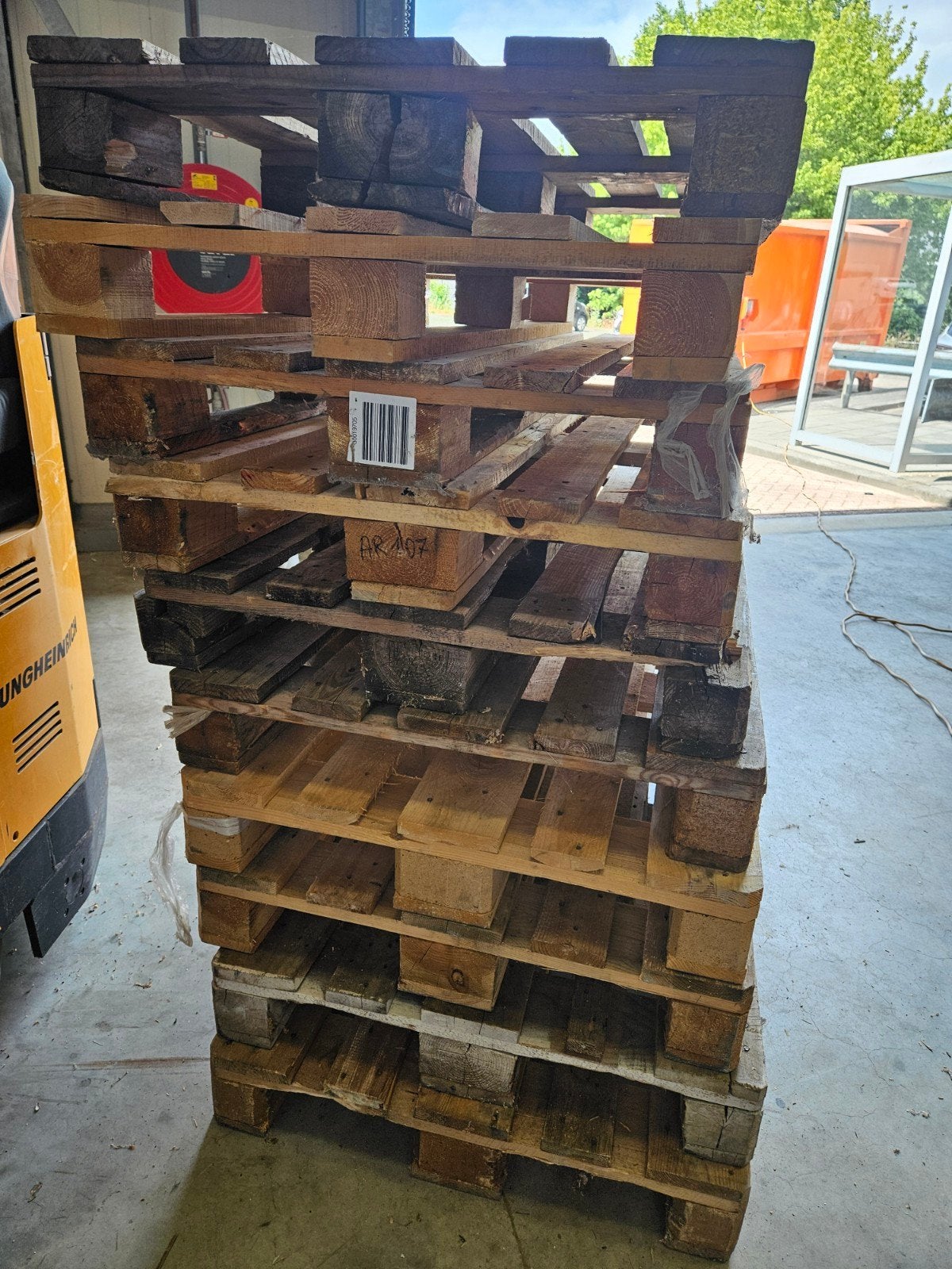 10 Euro Pallets - Gebruikt maar in goede staat, Doe-het-zelf en Verbouw, Hout en Planken, Ophalen