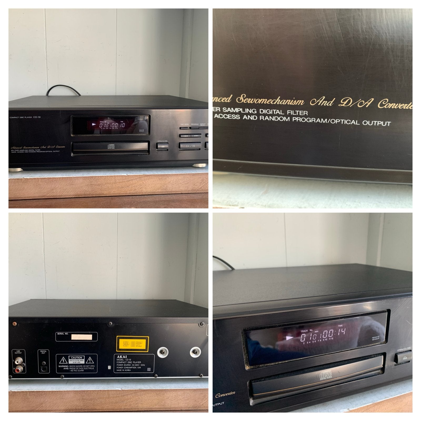 Akai CD-19 Compact Disc Speler - Vintage Audio, Ophalen of Verzenden, Gebruikt, Overige merken