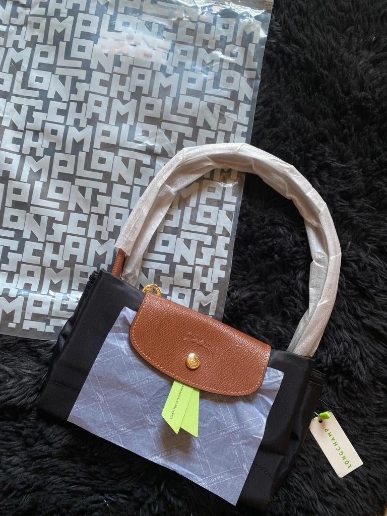 Schoudertas Longchamp Le Pliage Original Maat L, Verzenden, Nieuw, Zwart, Handtas