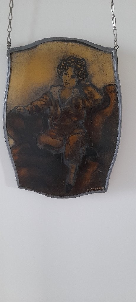 Glas in lood hanger, Ophalen