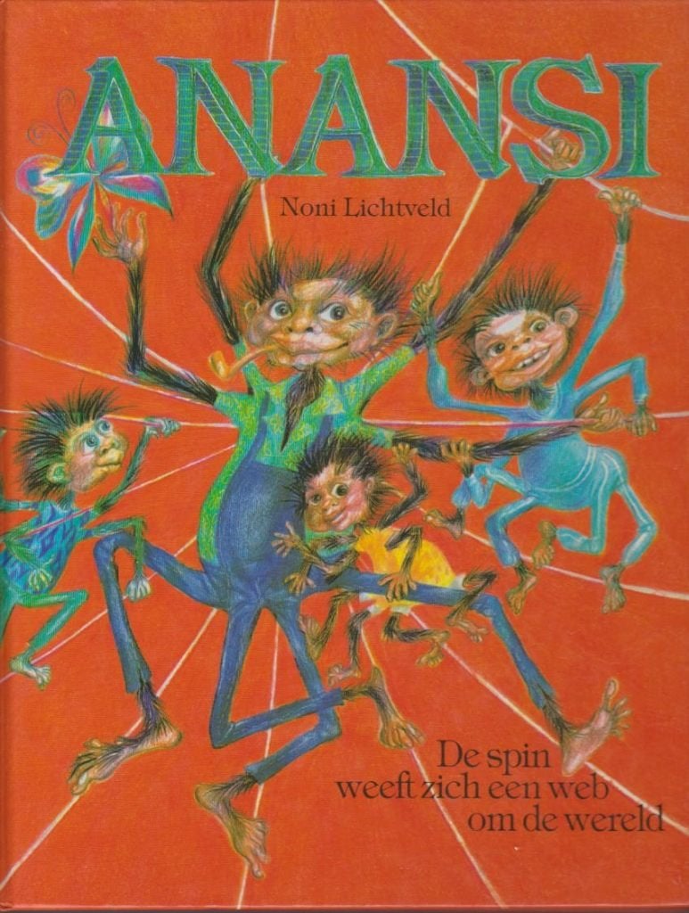Anansi weeft zich een web om de wereld & Grote Anansiboek, Ophalen of Verzenden, Zo goed als nieuw