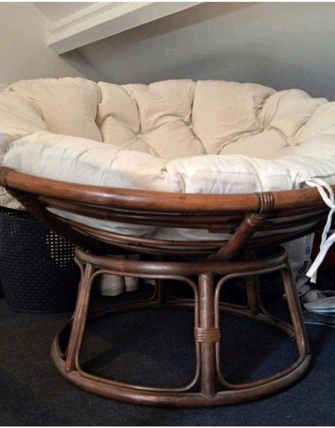 lounge stoel,  rotan stoel, Bruin, Ophalen of Verzenden, Zo goed als nieuw, Riet of Rotan