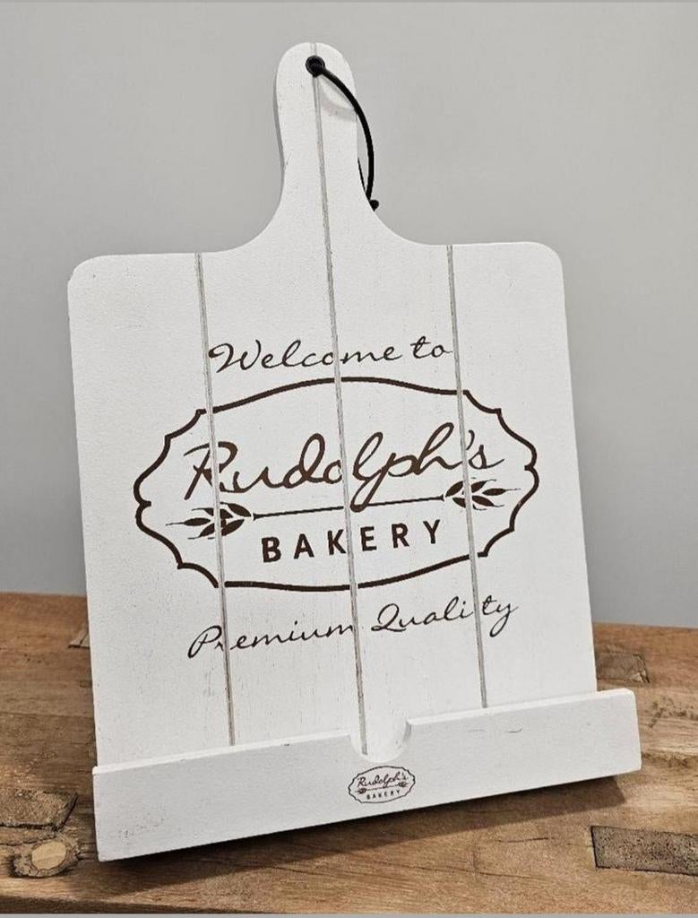 Nieuw Rudolph's Bakery Kookboekstandaard Wit Hout tablet 💫, Ophalen of Verzenden, Nieuw