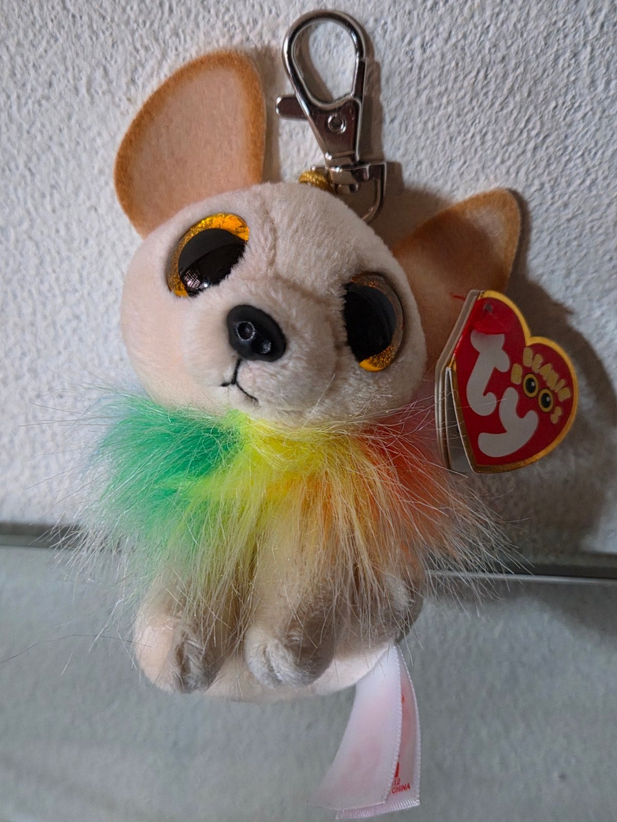 TY BEANIE BOO SLEUTELHANGER, CHEWEY CHIHUAHUA,13cm, NIEUW!, Overige karakters, Nieuw, Middelgroot (20 tot 80 cm), Met kleding of accessoire