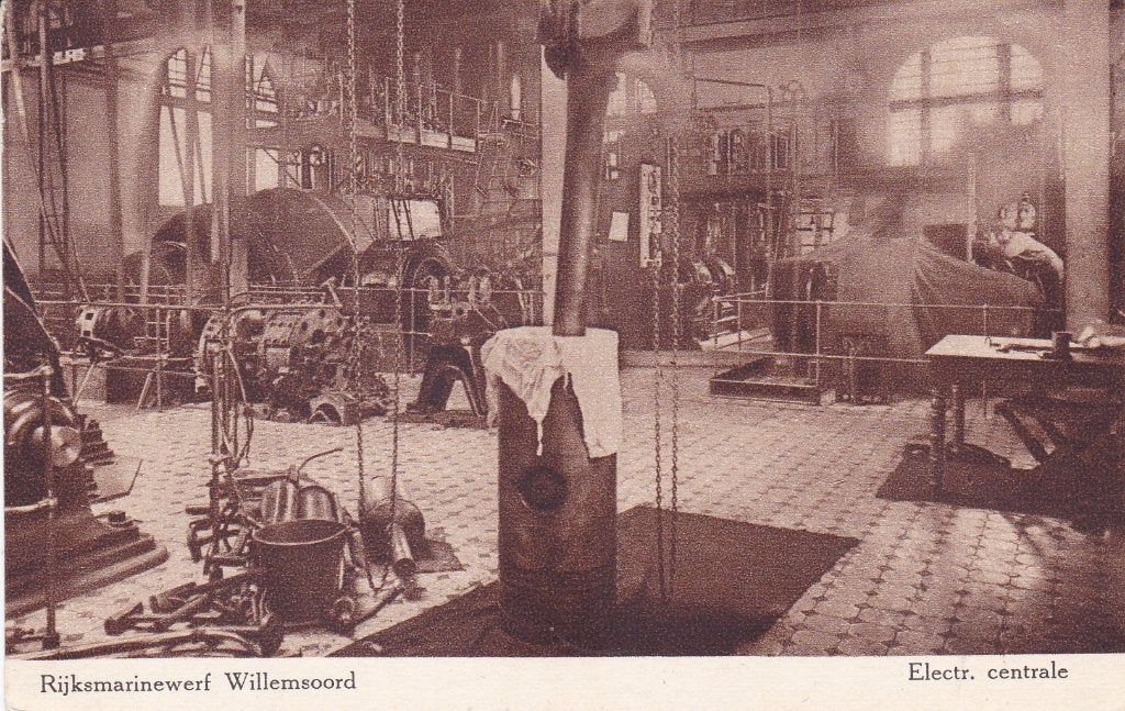 (Den) Helder. kaart Rijkswerf Willemsoord, Electr. centrale, Verzenden, Voor 1920, Gelopen, Noord-Holland