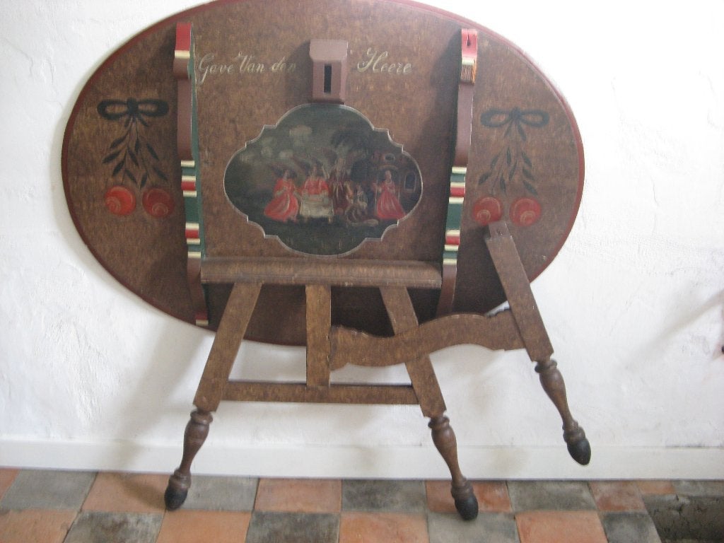 Amelander klaptafel Volkskunst, Ophalen