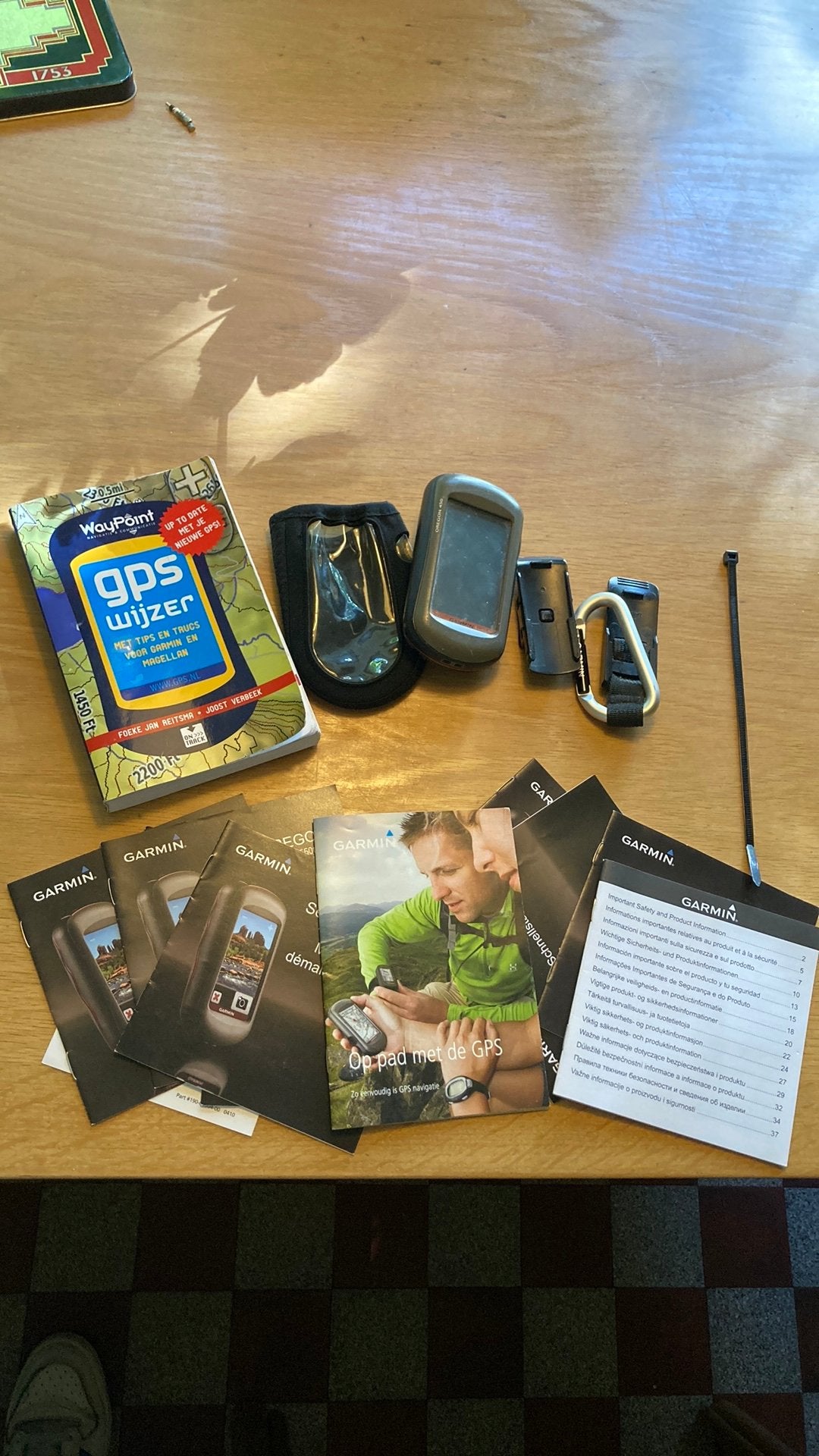 Garmin Oregon 450 GPS met accessoires en handleidingen, Ophalen of Verzenden, Gebruikt