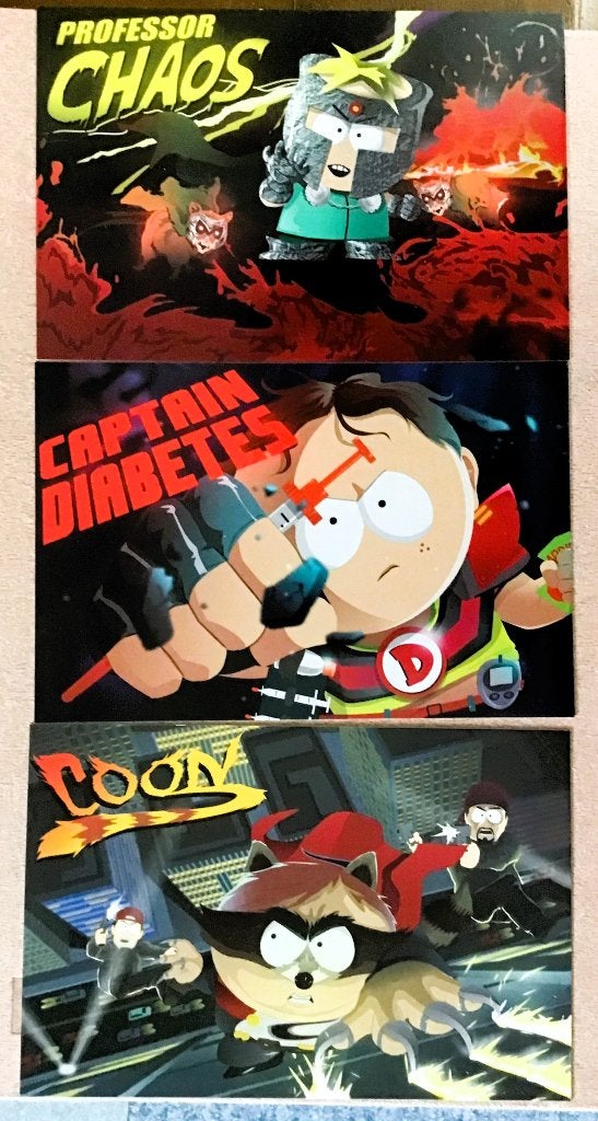 3 kaarten van Southpark Fractured But Whole, Ophalen of Verzenden, Gebruikt