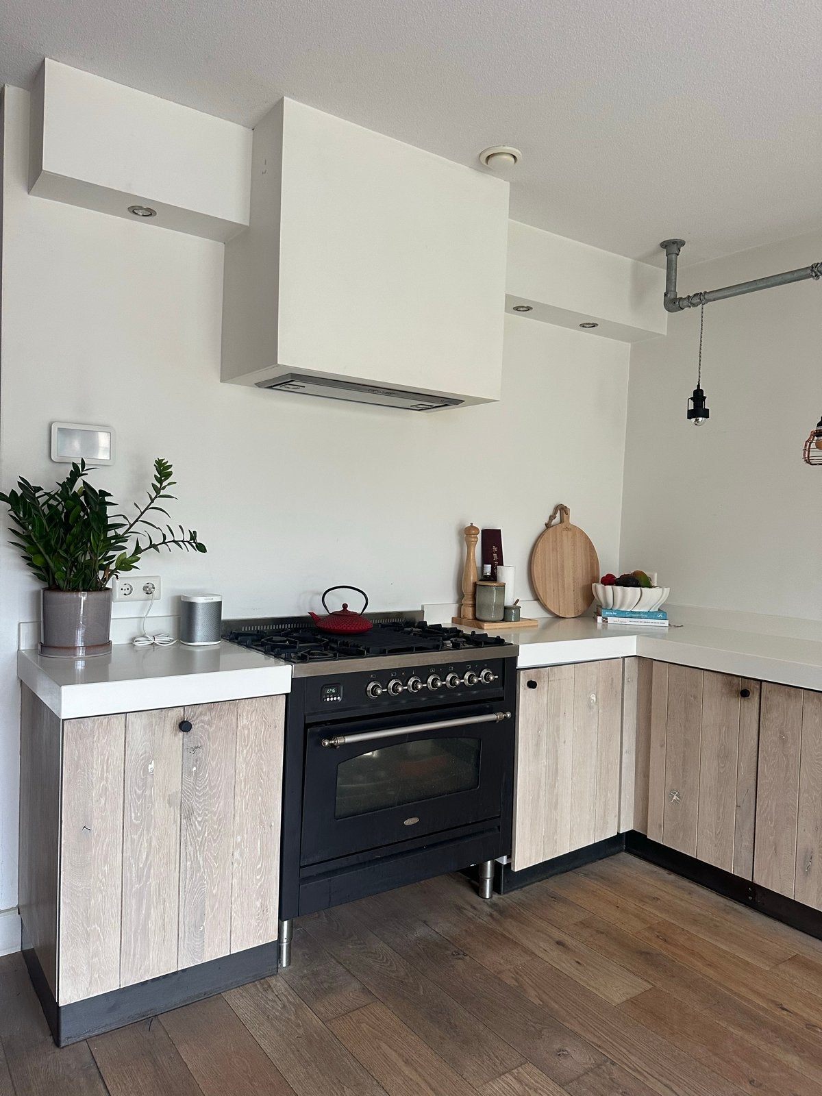 Wit composiet keukenblad, Huis en Inrichting, Keuken | Keukenelementen, Ophalen, Gebruikt, Wit, 200 cm of meer