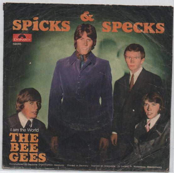 The Bee Gees- Spicks & Specks, Gebruikt, 7 inch, Ophalen of Verzenden, Beschermende buitenhoes