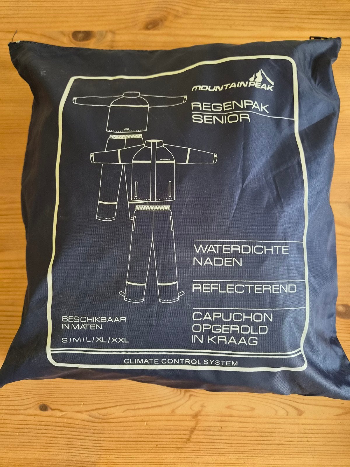 Lichtgewicht Mountain Peak Regenpak - Maat M, Ophalen, Zo goed als nieuw, Regenpak, Heren